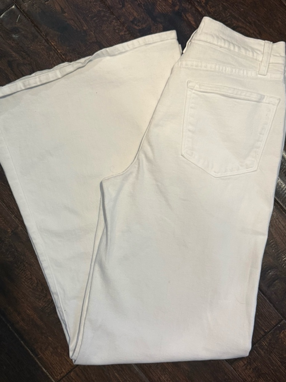 Frame Denim White Le Palazzo Wide-Leg High-Rise Jeans 29 - Picture 4 of 7